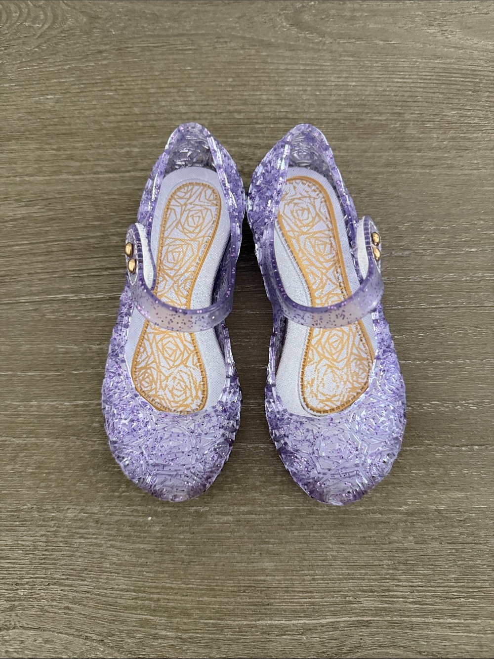 Girls' Glitter Mary Jane Shoes - Purple